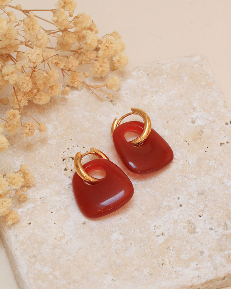 Boucles Callia Néréides Acrylique Caramel - Artisanat Bordeaux