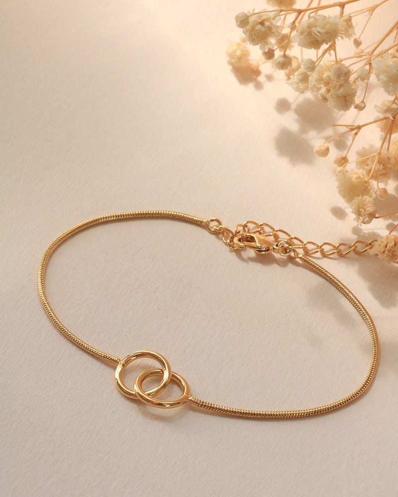 Bracelet Essentiels Lisse - Création Artisanale - Bordeaux