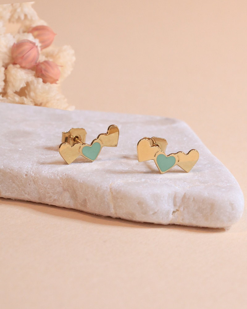 Frida 3 Heart Stud