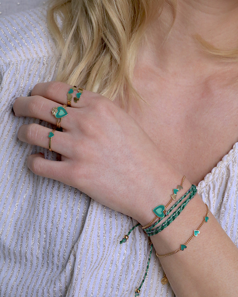 Frida 3-Heart Chain Bracelet