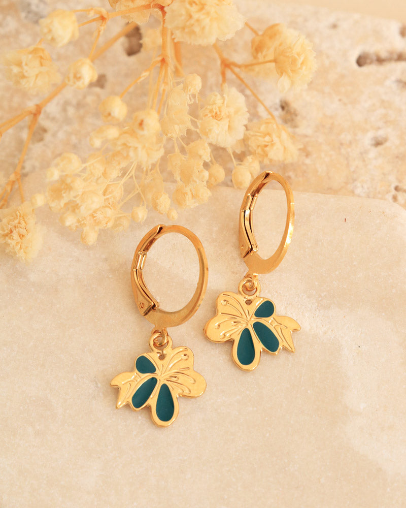 Boucles d'oreilles Nymphéa