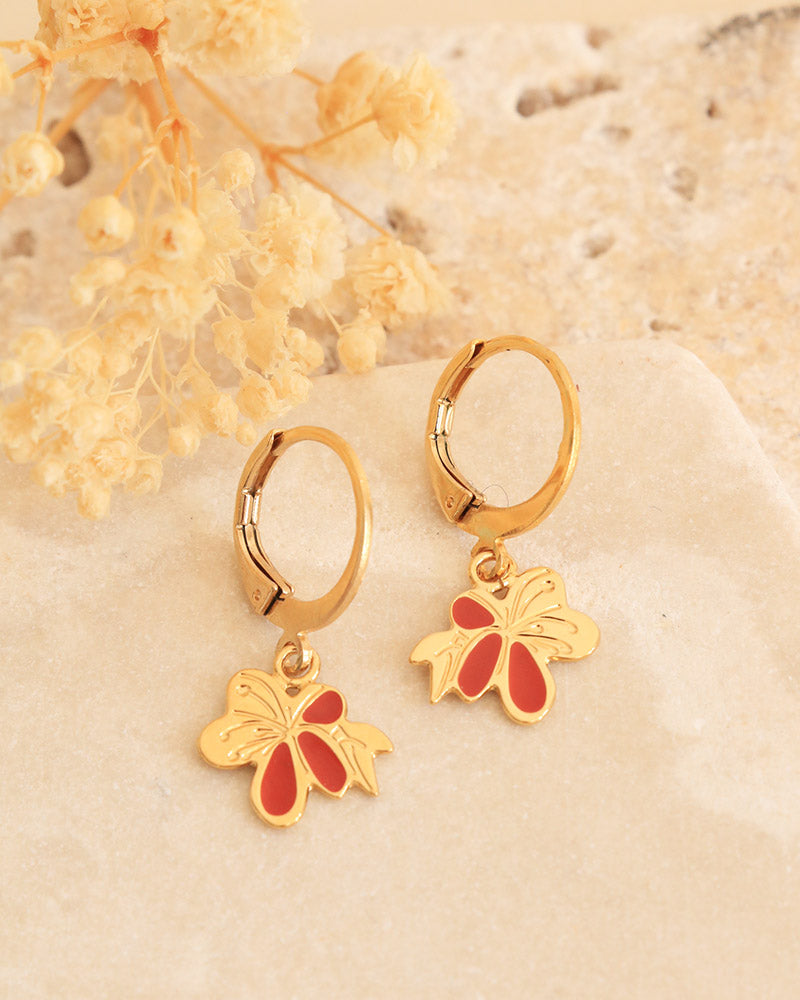 Boucles d'oreilles Nymphéa
