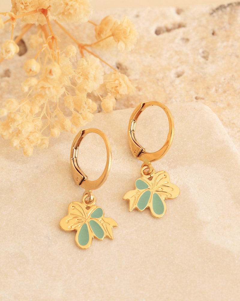 Boucles d'oreilles Nymphéa