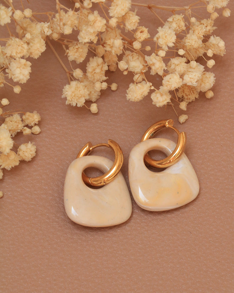Boucles Callia Néréides Acrylique Marbre - Artisanat Bordeaux