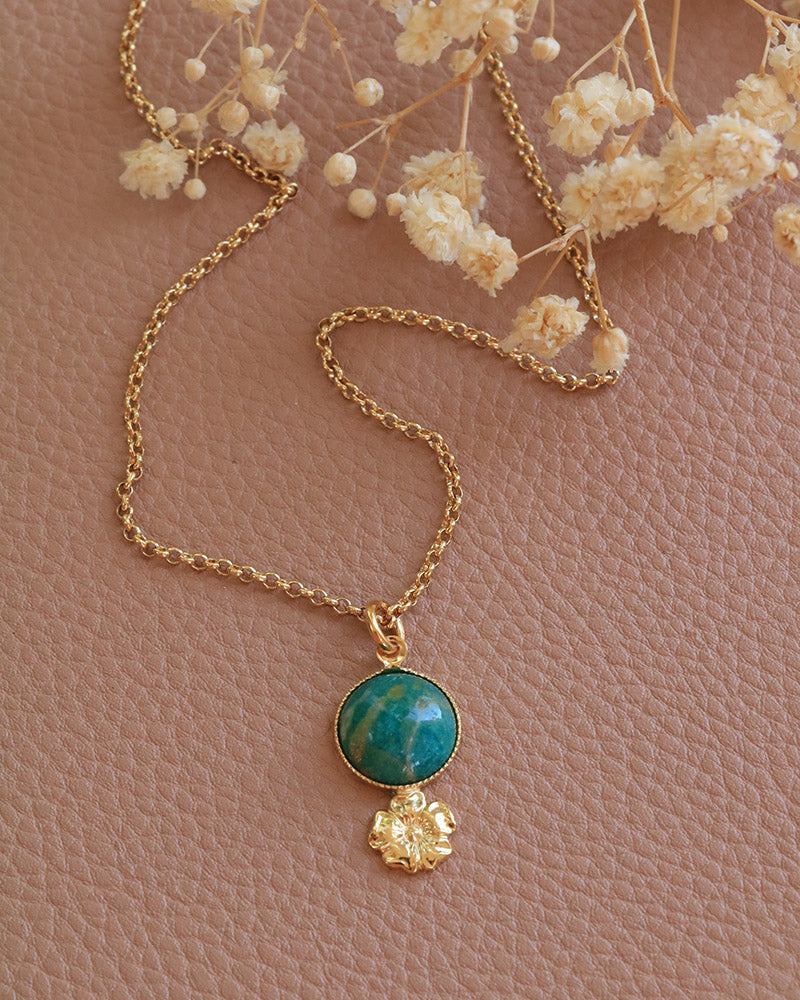 Collier Eclosion Amazonite - Artisanat Bordeaux