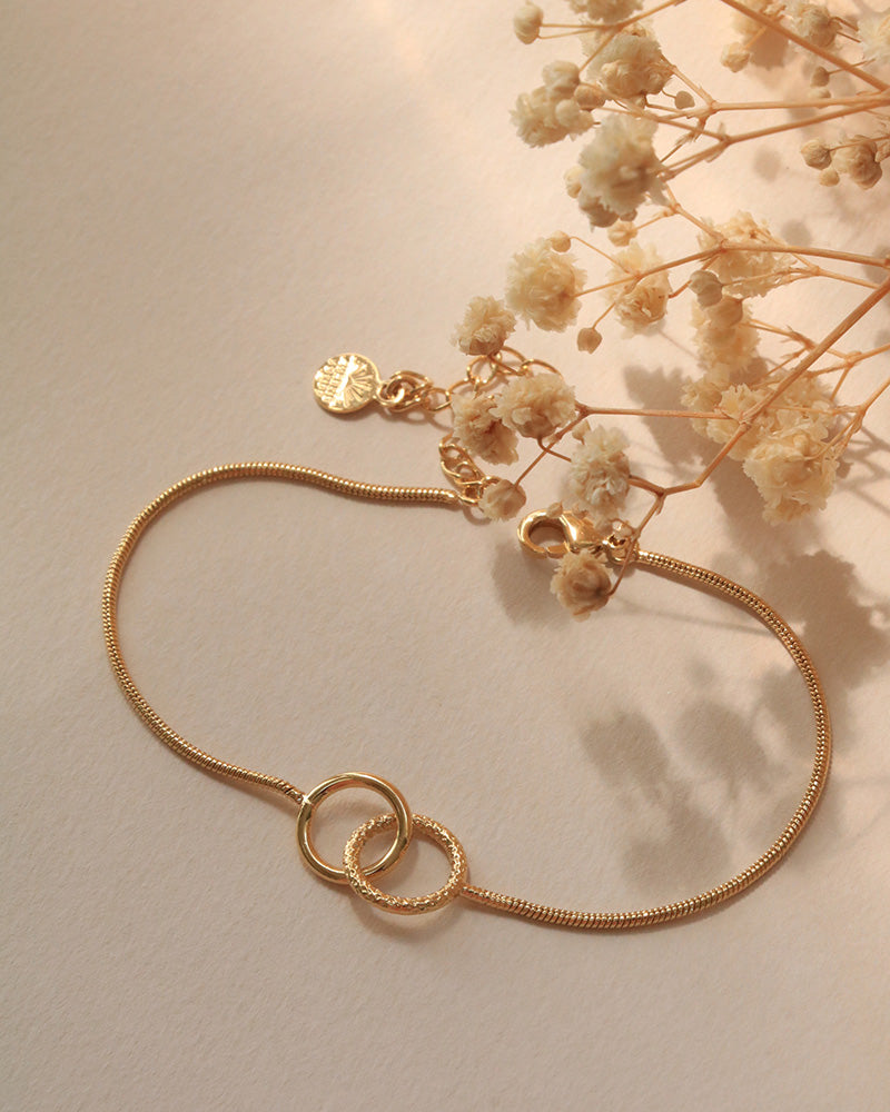 Bracelet Essentiels Piqueté - Création Artisanale - Bordeaux
