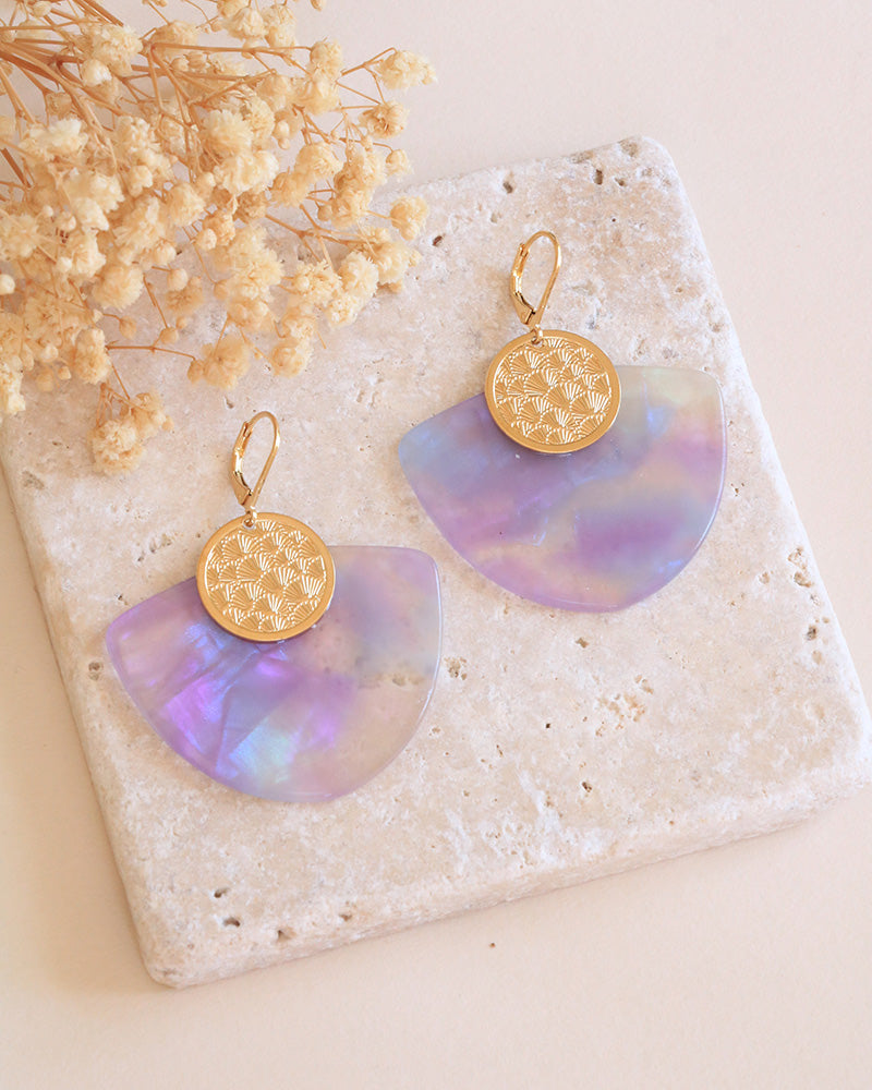Boucles Eunice Néréides Irisé - Artisanat Bordeaux