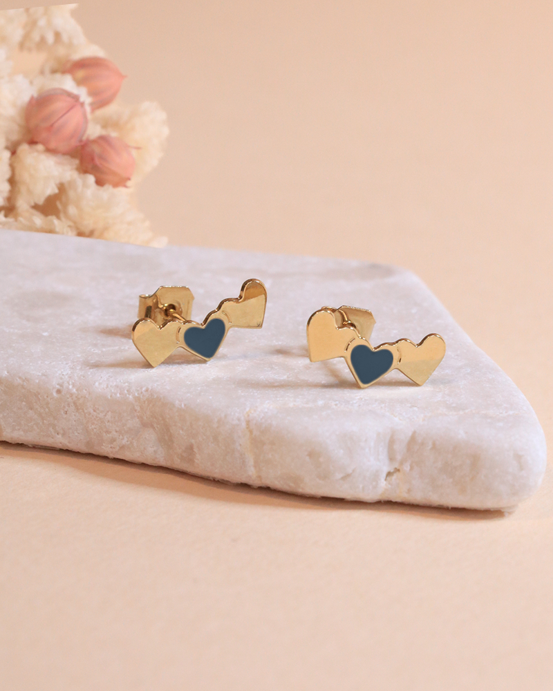 Frida 3 Heart Stud