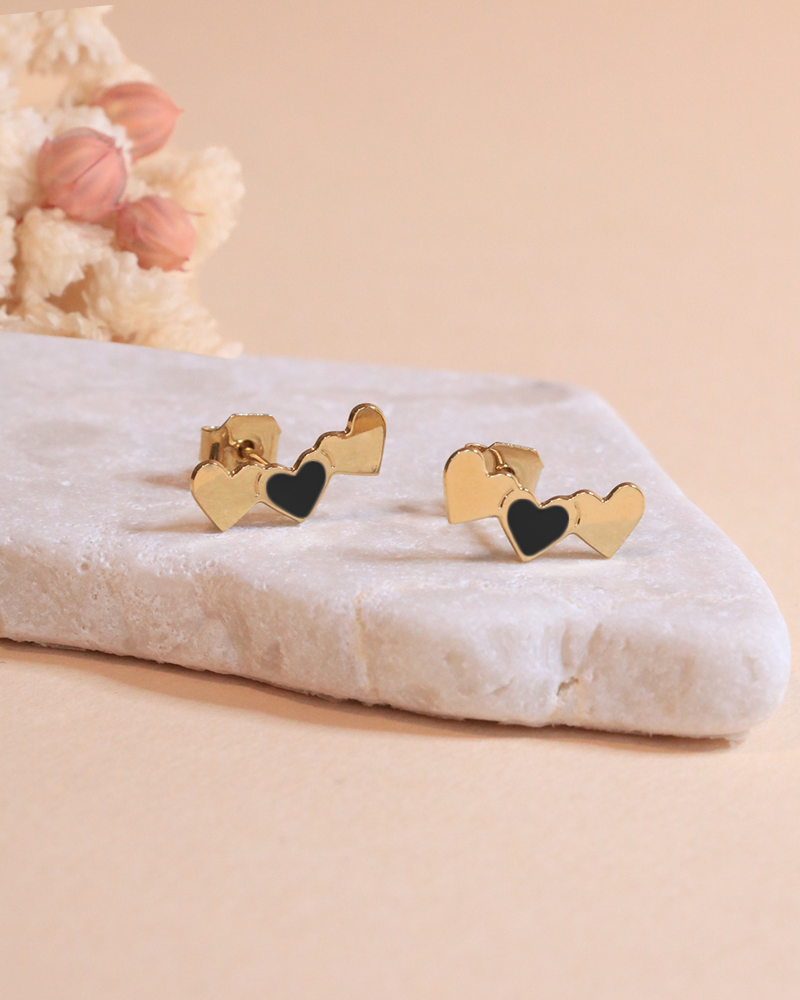 Frida 3 Heart Stud