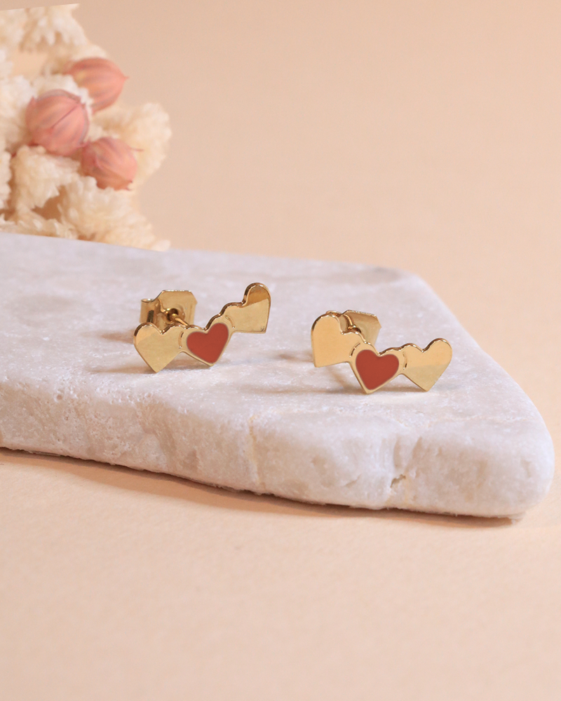Puce 3 coeurs Frida