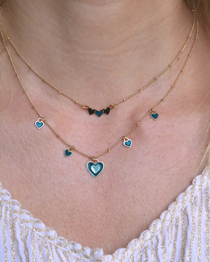 Collier 5 coeurs Frida