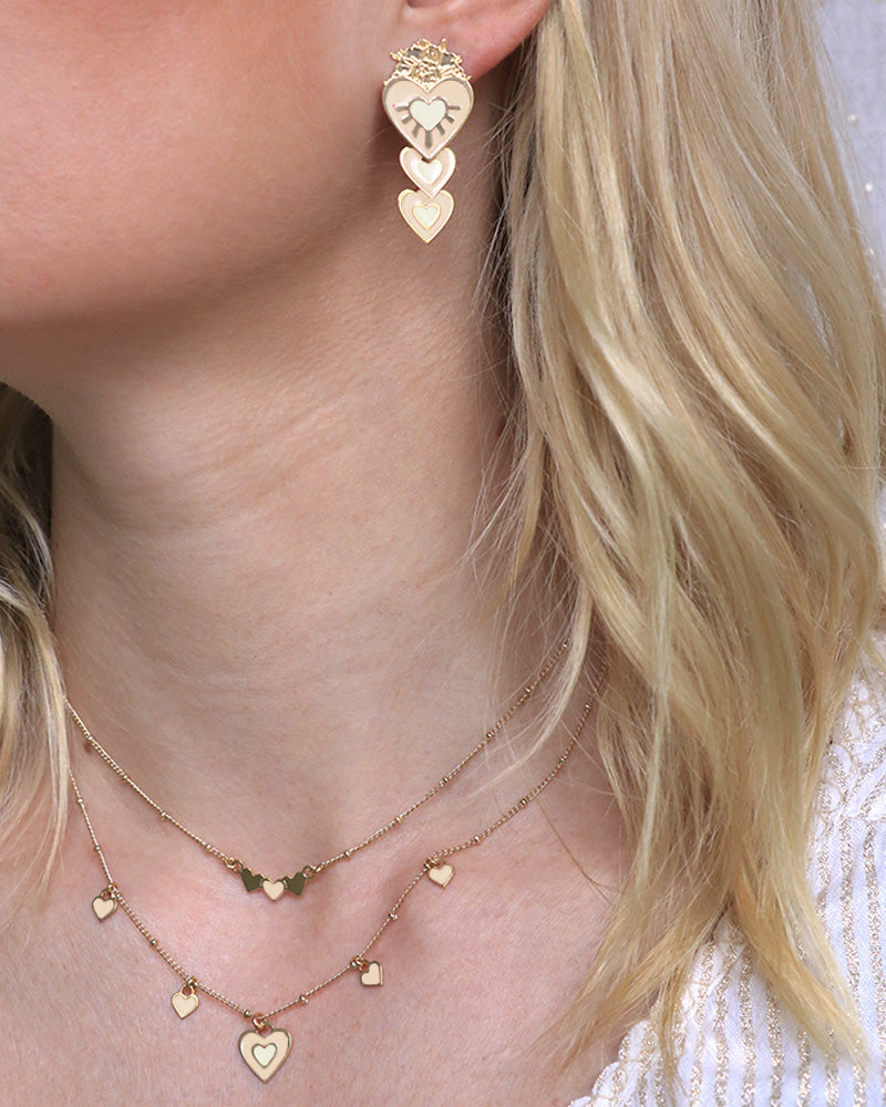 Collier 5 coeurs Frida
