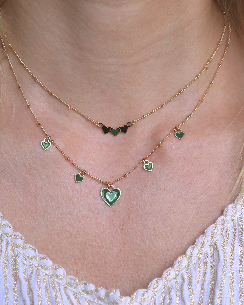 Collier 5 coeurs Frida
