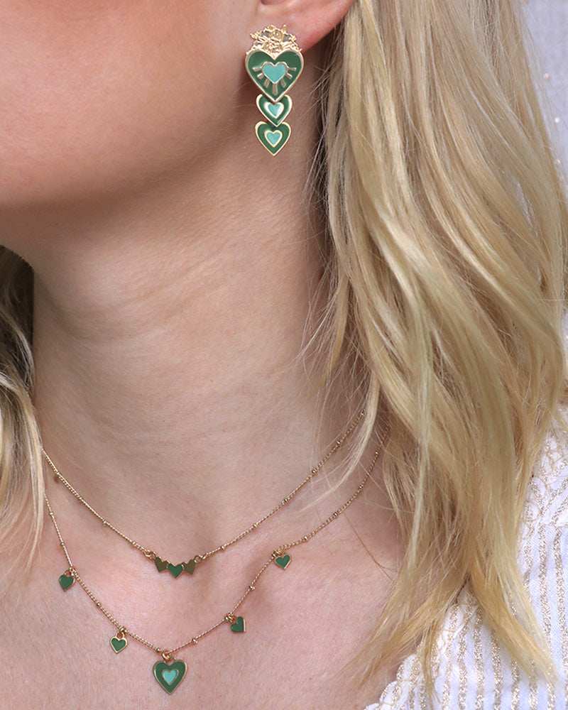 Collier 5 coeurs Frida