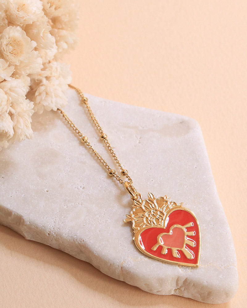 Collier Grand coeur Frida