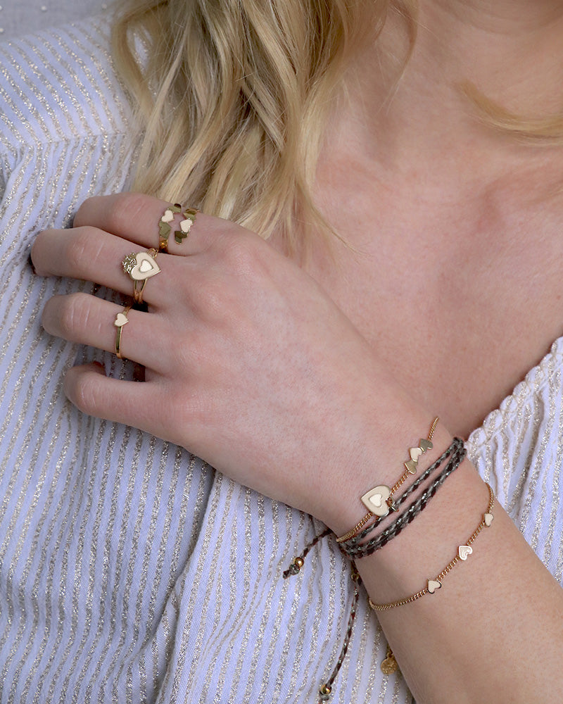 Frida 3-Heart Chain Bracelet