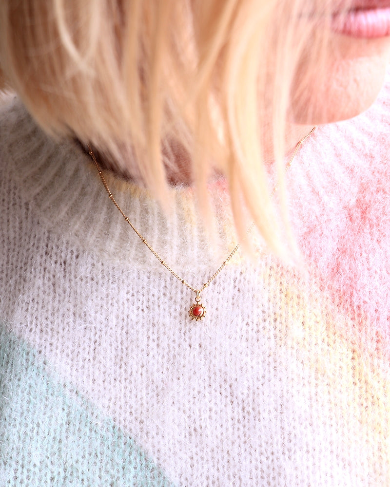 Collier Court Marquise Doré