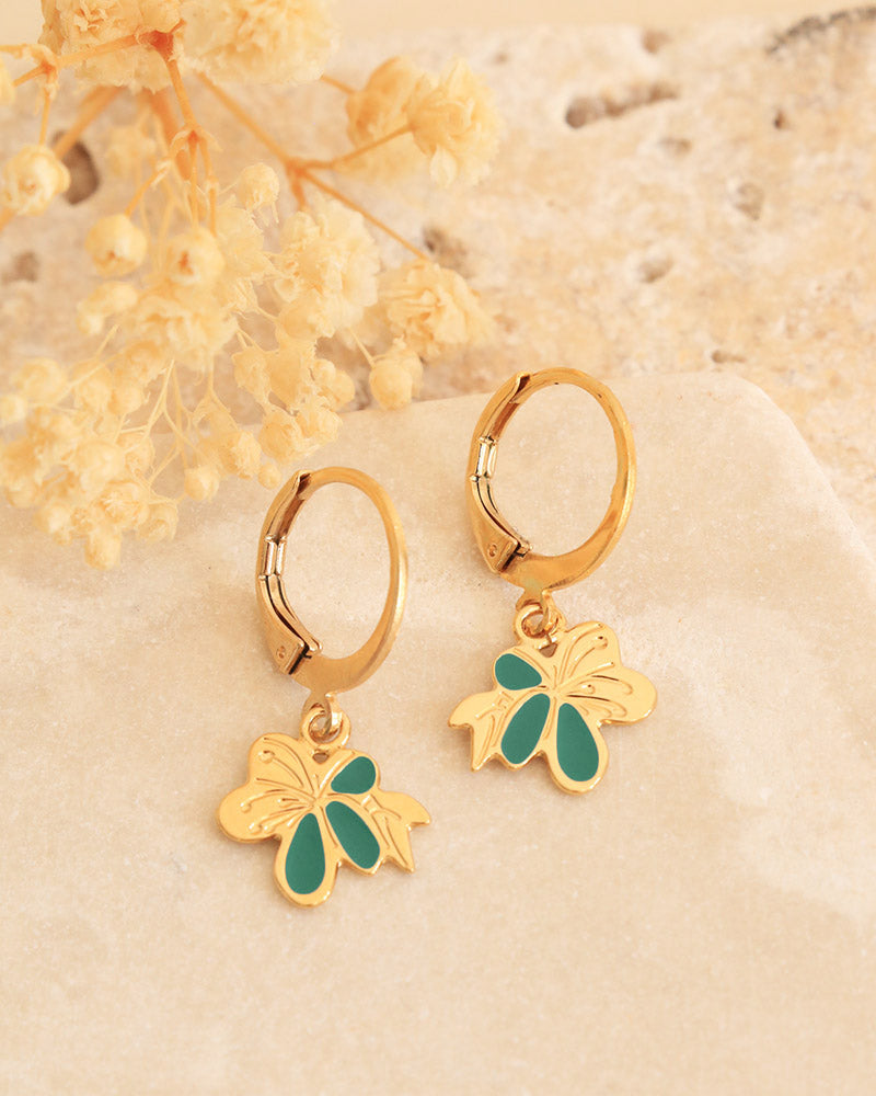 Boucles d'oreilles Nymphéa