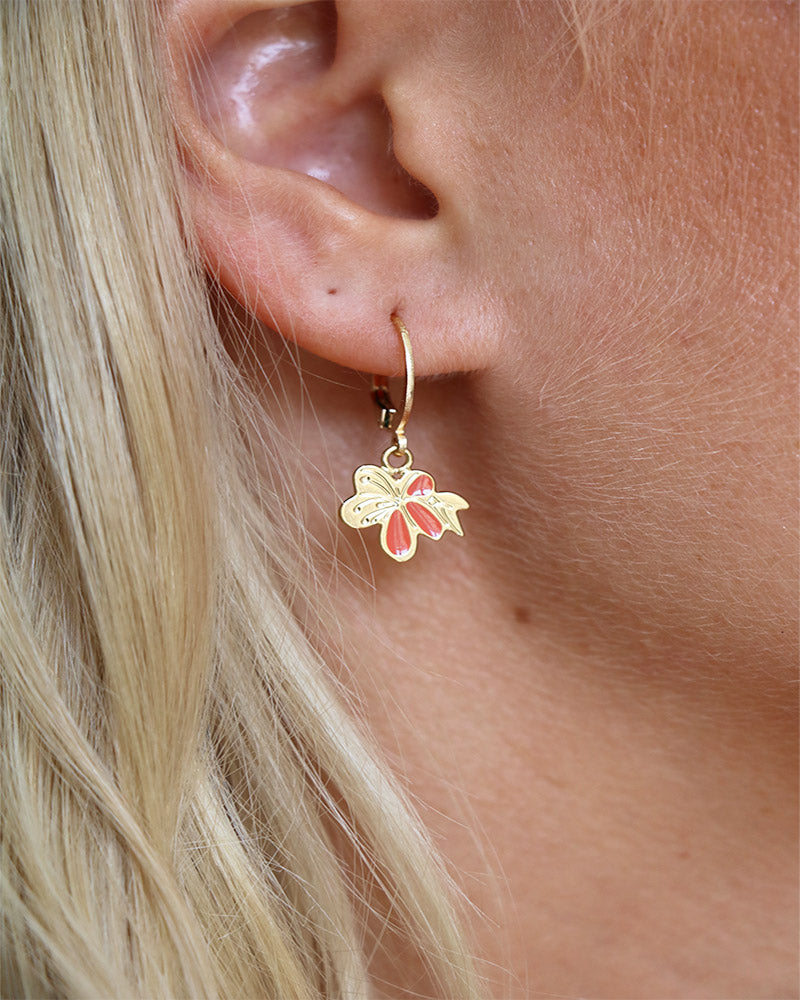 Boucles d'oreilles Nymphéa