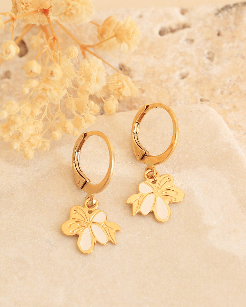 Boucles d'oreilles Nymphéa
