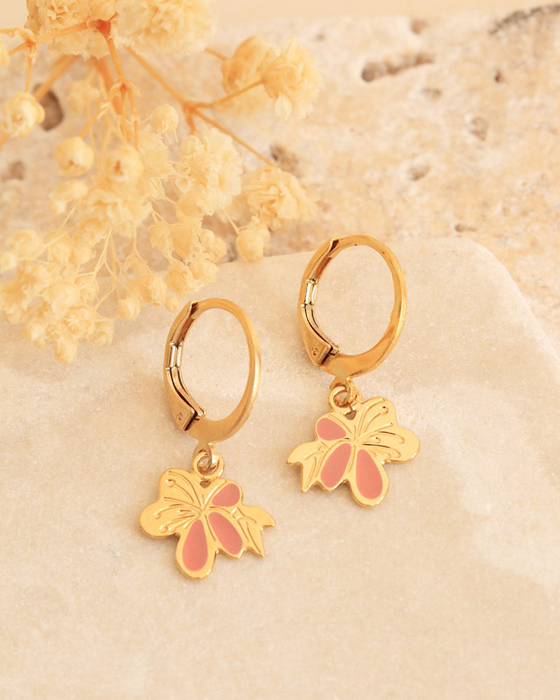Boucles d'oreilles Nymphéa