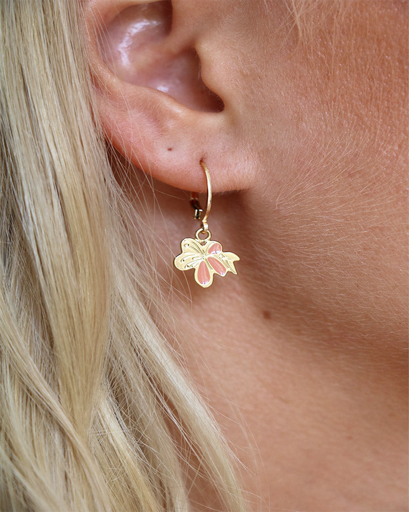 Boucles d'oreilles Nymphéa