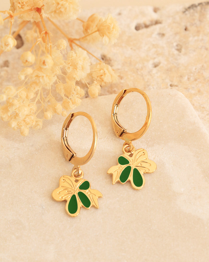 Boucles d'oreilles Nymphéa