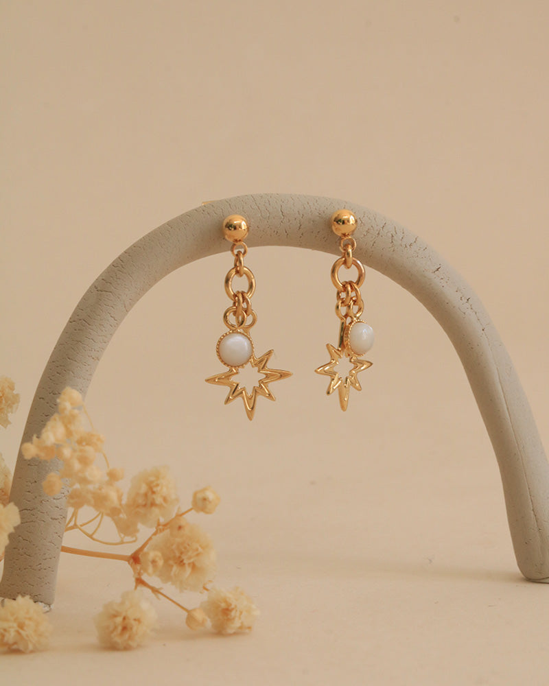 Boucles d'oreilles Petites Pendantes Polaris