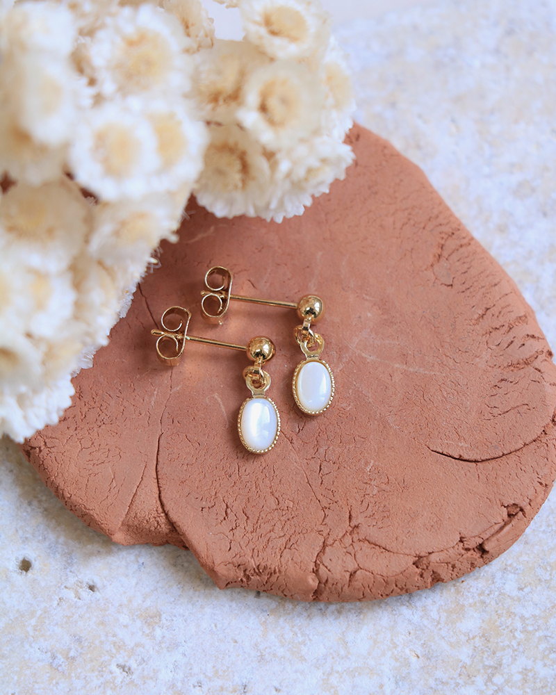 Petite pendante ovale Saturne